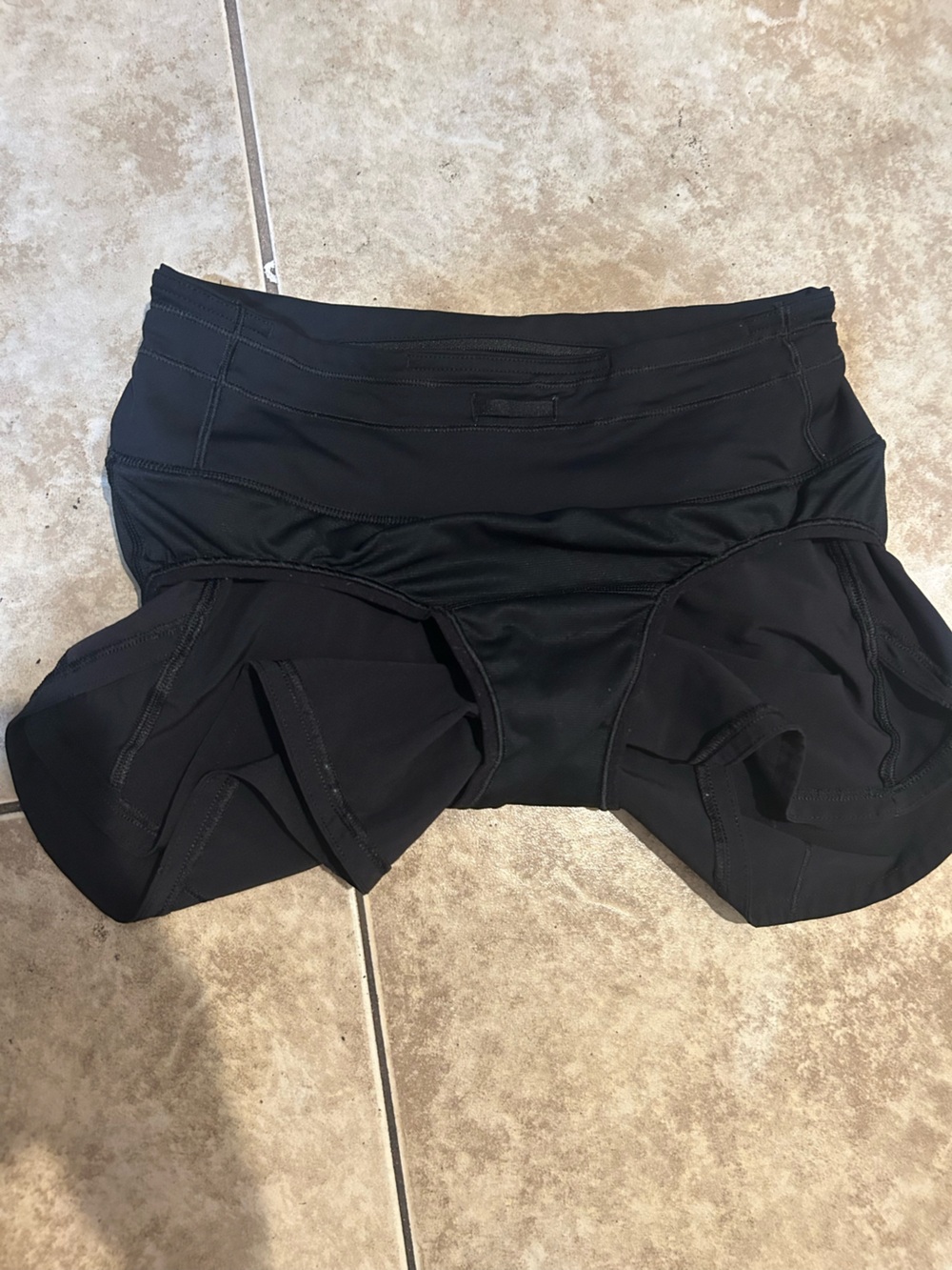lululemon athletica Black Athletic Running Shorts with Back Zip Pocket - Picture 8 of 8
